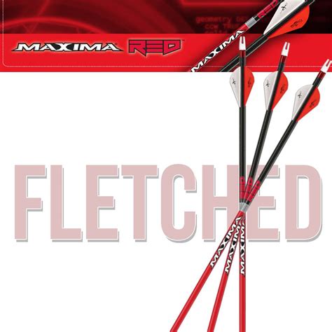 Carbon Express Maxima Red Fletched Arrows Rmsgear