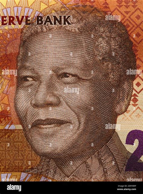 Portrait De Nelson Mandela Sur Lafrique Du Sud 20 Rand Billet Gros