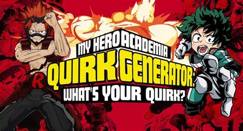 My Hero Academia Quirk Generator Whats Your Mha Quirk Brainfall