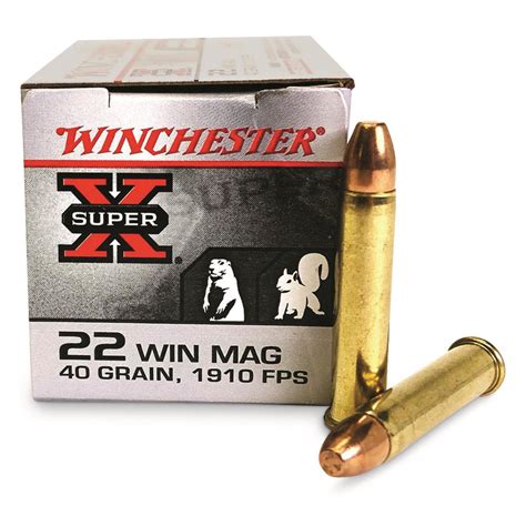 Winchester Super X 22 Magnum Fmj 40 Grain 1000 Rounds 12027