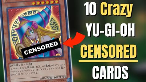 Top 10 Censored Yu Gi Oh Cards Youtube