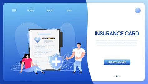premium vector card  medical design insurance card flat