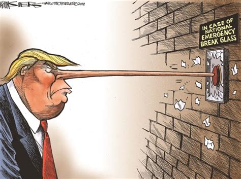 there s a border between trump and the truth according to cartoons the washington post