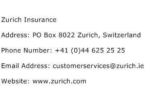 Maybe you would like to learn more about one of these? Zurich Insurance Address, Contact Number of Zurich Insurance