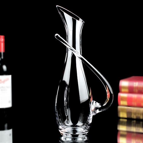 Handmade Crystal Red Wine Pourer Glass 1200ml Decanter Brandy Decant Set Jug For Bar Champagne