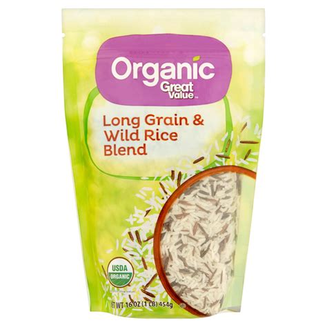 Great Value Organic Long Grain And Wild Rice Blend 16 Oz