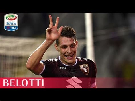 Remate parado bajo palos a rás de suelo. Il gol di Belotti (28') - Torino - Bologna - 5-1 ...