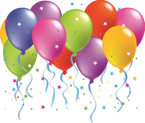 Luftballons Geburtstag Clipart