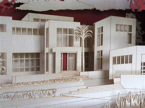 House Architecture Paper Model Miniature T Company Etsy