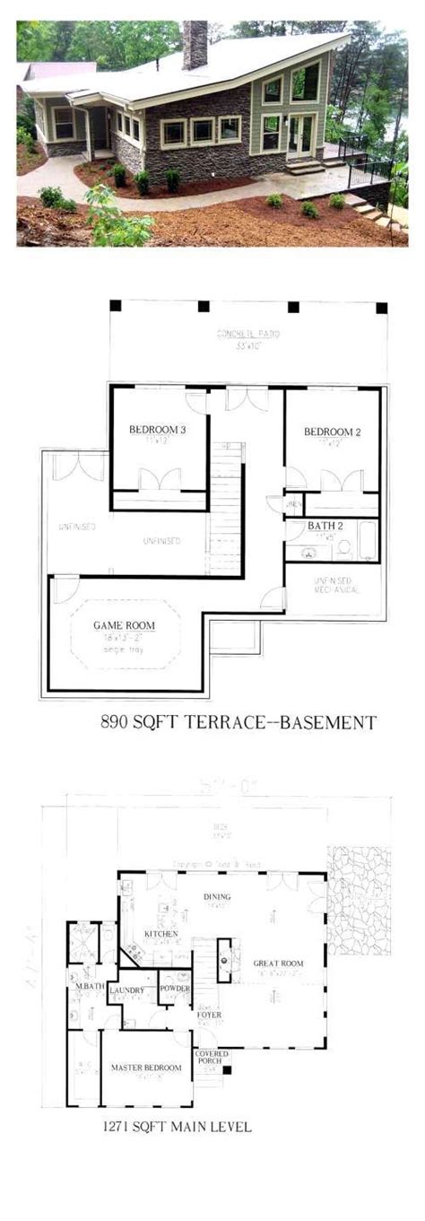 Waterfront homes are shoreline floor plans that can be used for permanent or secondary residences. narrow lot modern infill house plans superb ideas ...