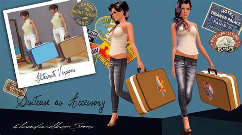 Accessory Suitcase By Cloudwalker Sims Sims Suitcase My Sims