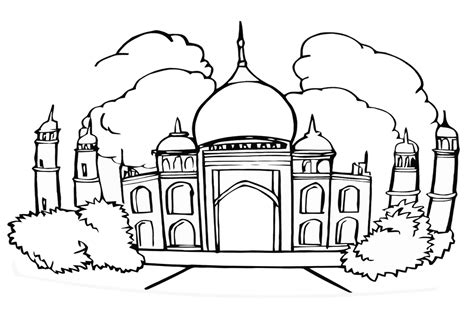 Mosque Coloring Pages Coloring Pages To Download And Print