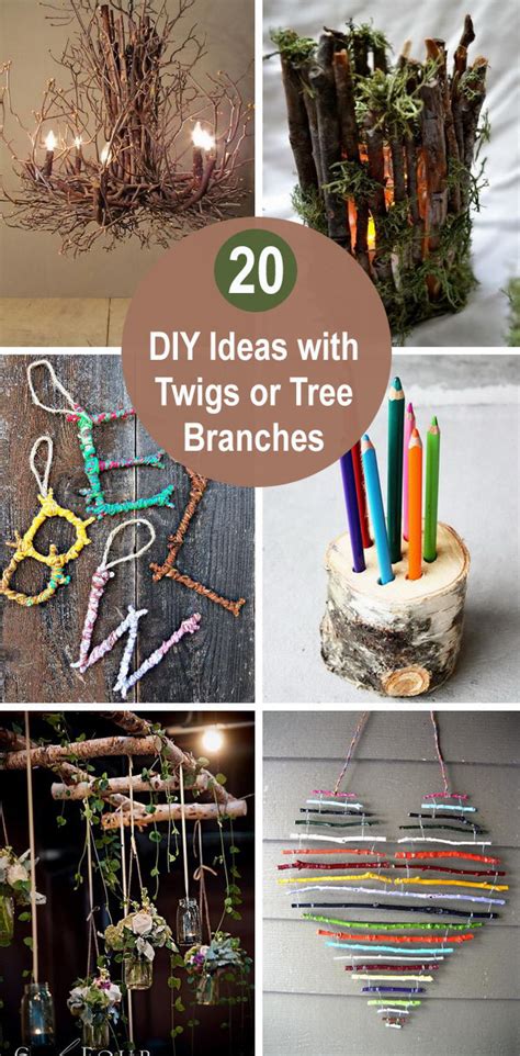 Diy Ideas With Twigs Or Tree Branches Styletic