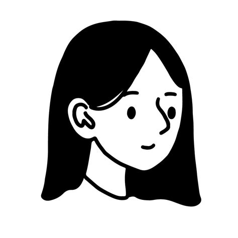 Minimal Avatar Line Art Drawings Illustration Character Design