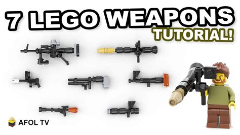 7 Easy Lego Weapons For Your Minifigures Tutorial How To Build