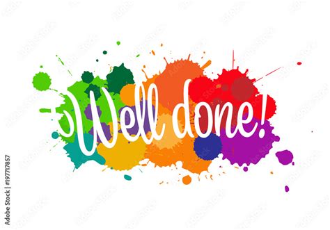 Well Done Stock Vector Adobe Stock