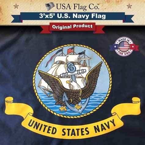 Us Navy Flag 3x5 Foot Navy Flag Us Navy Flag United States Navy Flag