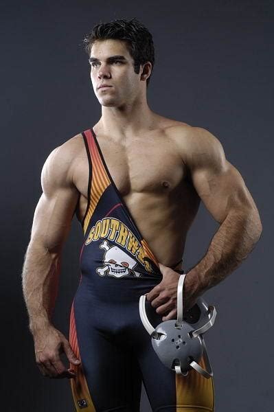 Awesome Muscular Wrestler Male Athletes