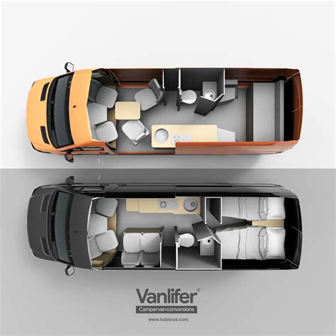 Vanlifer Conversions Mercedes Sprinter Layouts Custom Camper Vans