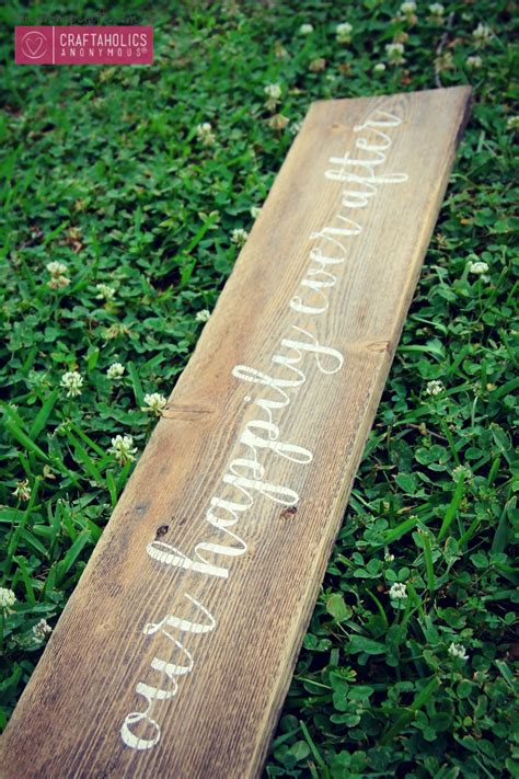 Craftaholics Anonymous® Diy Rustic Wood Sign Tutorial