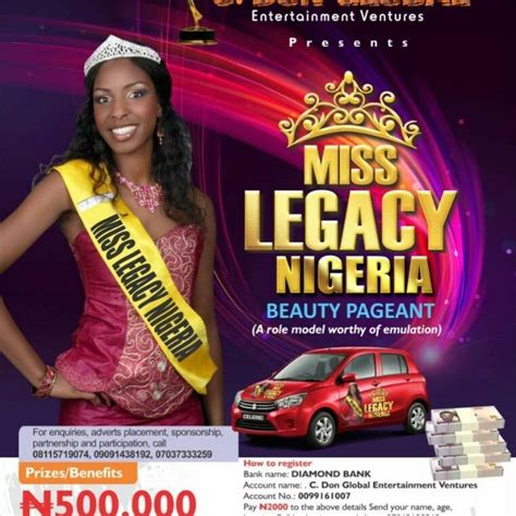 Miss Legacy Beauty Pageant Nigeria