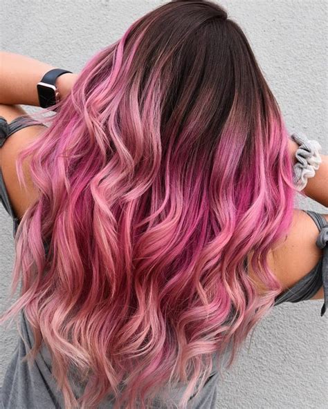 Pink Balayage Using Jackwinncolor N Restore With Custom Mixes Of Pink Violet And Frost