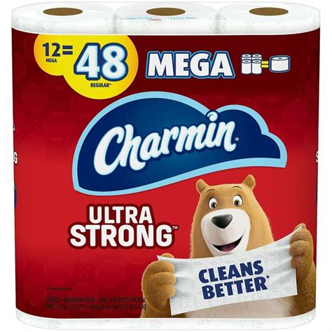 Charmin Ultra Strong Bathroom Tissue 12 Mega 75321 30772041703 Ebay In 2022 Charmin Toilet