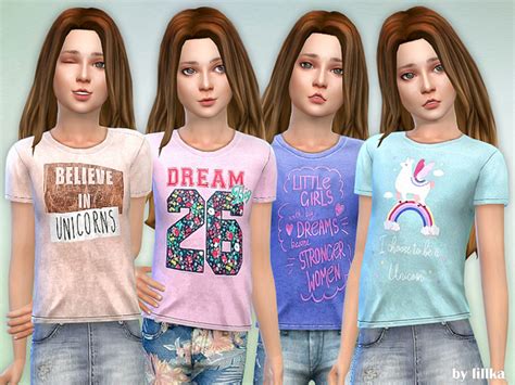T Shirt Collection Gp13 By Lillka At Tsr Sims 4 Updates