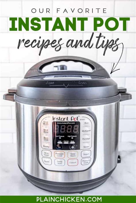 Easy Instant Pot Recipes And Tips Plain Chicken