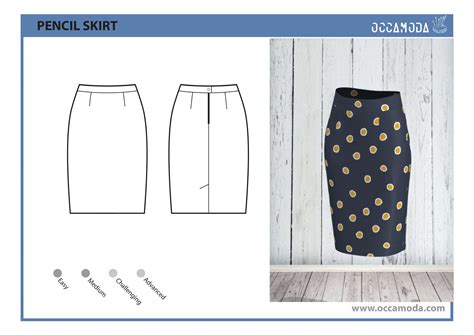 Pencil Skirt Pattern Sizeus 14and16 And 18uk 1820 And 22 Etsy Pencil