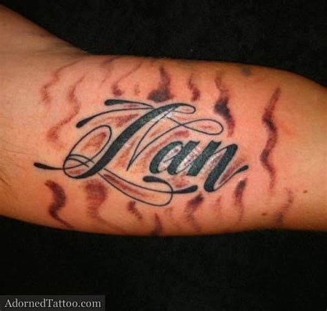 Script Inner Arm Name Tattoo Adorned Tattoo