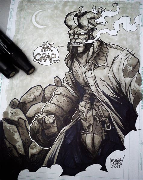 Hellboy Sketch By Curseoftheradio On Deviantart