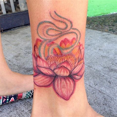 35 Cute Lotus Tattoos On Ankle Tattoo Designs