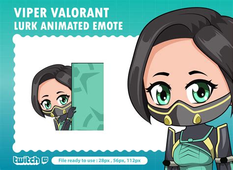 Viper Valorant Lurk Animated Emote For Twitch Twitch Etsy New Zealand