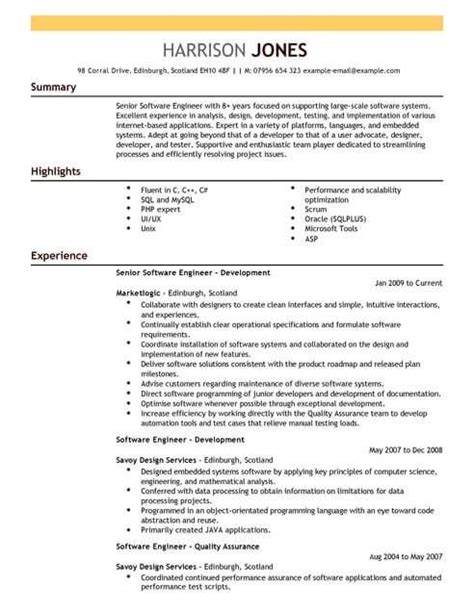 A simple design for a functional resume that gives your document a professional look. Pin on Resume Design Template