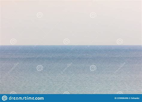 Horizon Of The Mediterranean Sea Stock Photo Image Of Still Blue