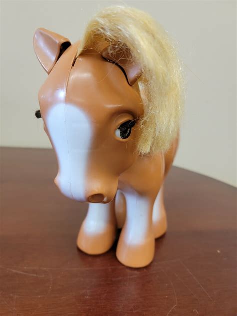 Vintage 1981 My Pretty Pony Toy 105 Inches Tall Hasbro Blonde Romper