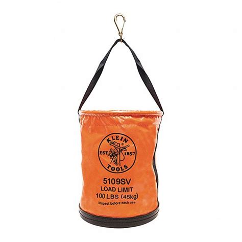 Klein Tools Bucket Bag 12 In Overall Wd 15 In Overall Ht Vinyl