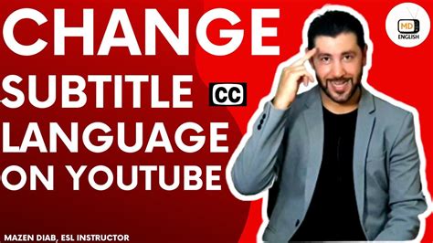 How To Change Subtitle Language On Youtube Youtube