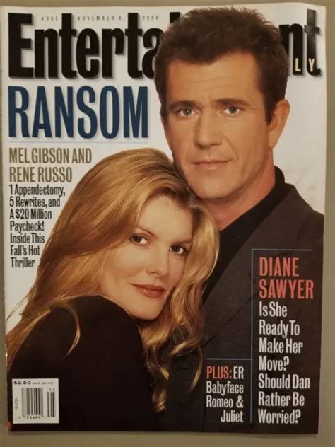 Entertainment Weekly 352 November 8 1996 Mel Gibson Rene Russo Diane Sawyer 500 Picclick