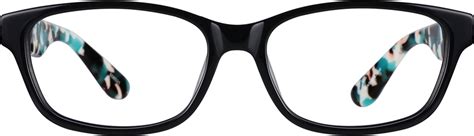 black rectangle glasses 608521 zenni optical