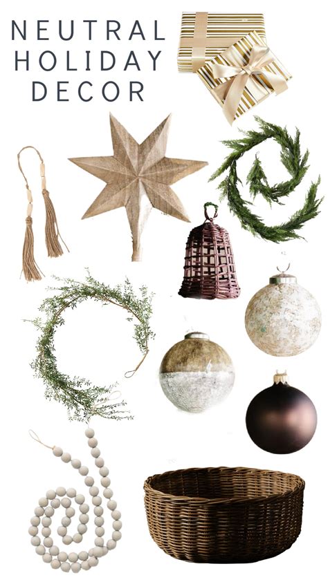 Neutral Christmas Decor - The Lilypad Cottage