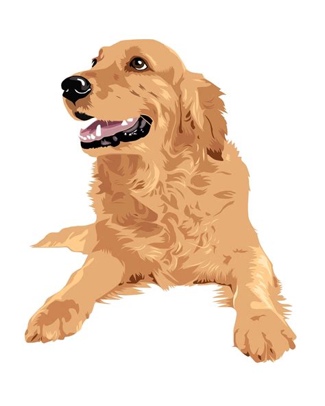 Golden Retriever Svg Goldie Clipart Golden Retriever Etsy Uk