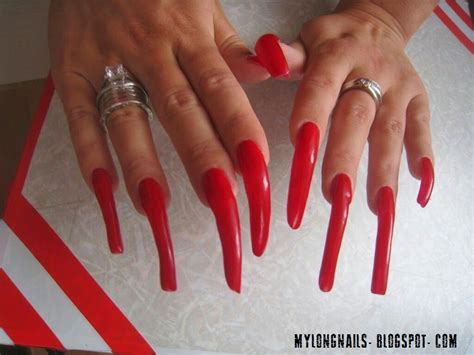 red long nails long nails red manicure nails
