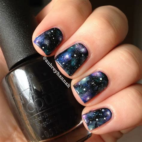 Quick diy duct tape hair. 50 Gorgeous Galaxy Nail Art Designs and Tutorials - Noted List