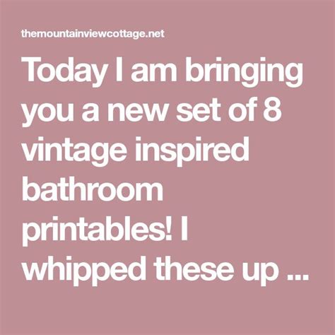 The Words Today I Am Bringing You A New Set Of 8 Vintage Inspired