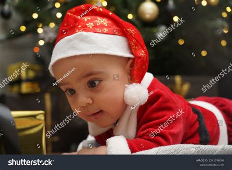 Cute Baby Boy Santa Clause Costume Stock Photo 2241578093 Shutterstock