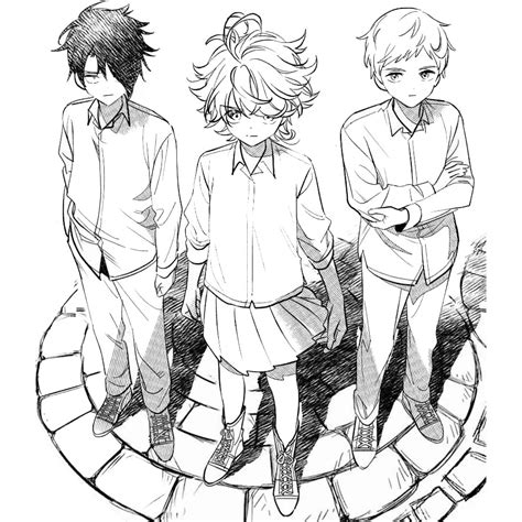 The Promised Neverland Coloring Pages Emma The Girl X