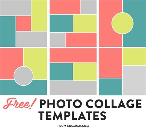 Free Photo Collage Templates • Xo Sarah Collage Template Free Photo