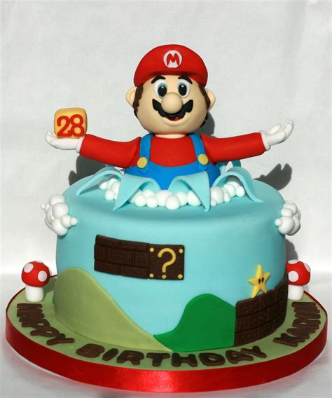 Super Mario Cake Small Mario Bros Cake This Cake Was Orde Flickr